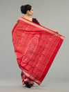 Rich Red Pure Mulberry Silk Handwoven Single Luxury Ikat Saree | Odisha Handloom
