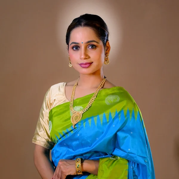 Handwoven Bomkai silk saree